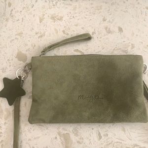 Italian leather crossbody purse